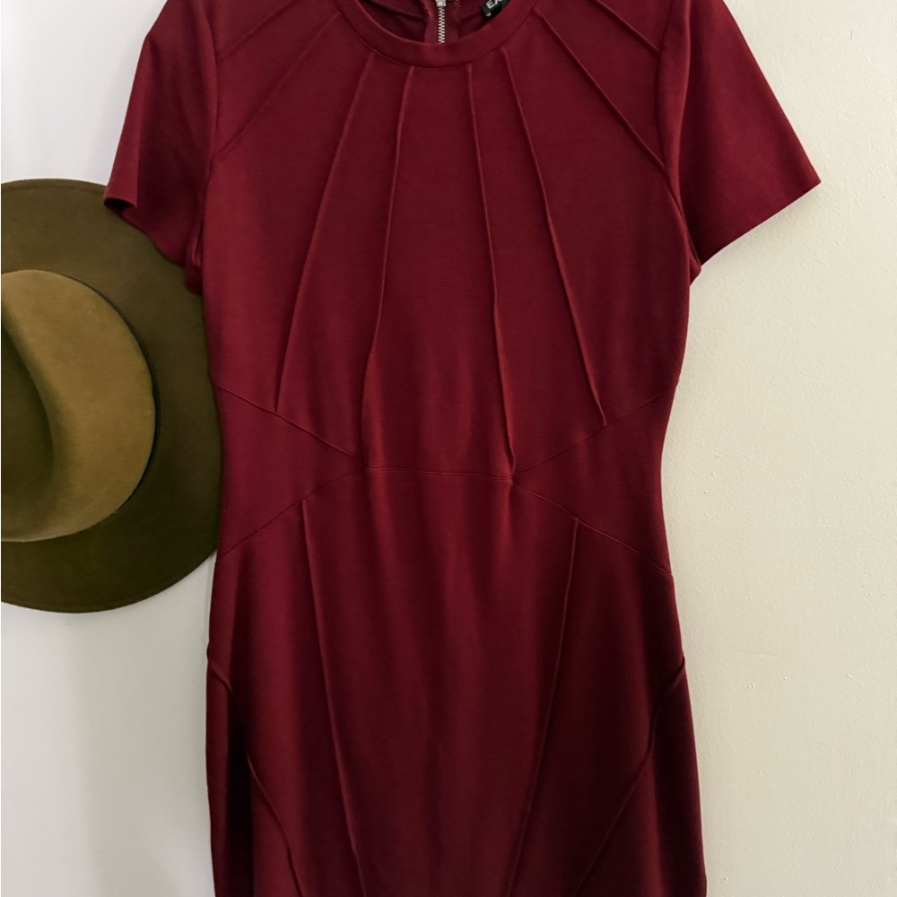 Express Elegant Burgundy Wiggle Dress SZ12